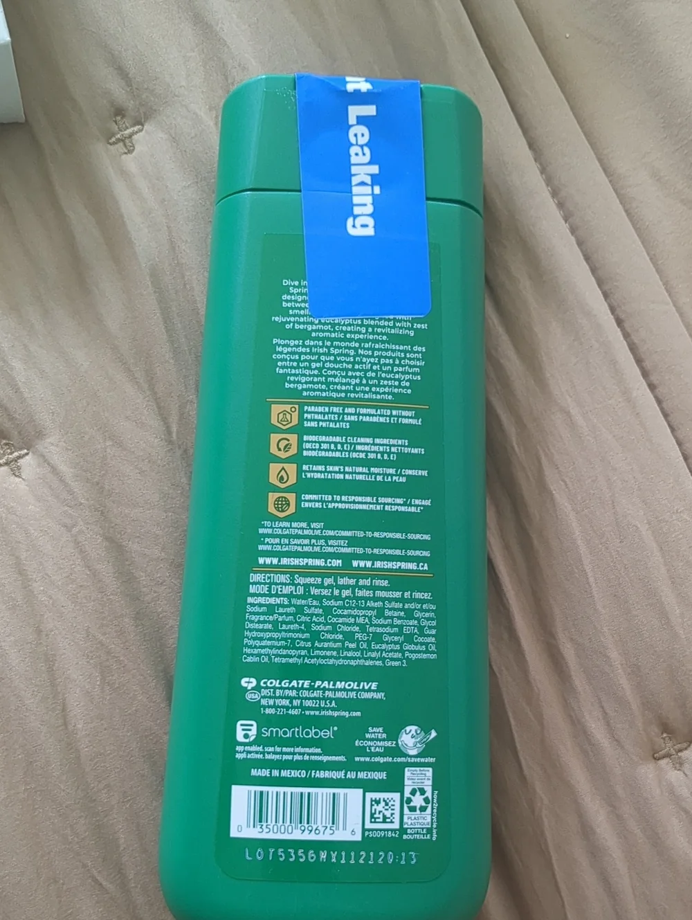 Irish Spring 5-in-1 Body Wash & Shampoo (Eucalyptus & Bergamot)